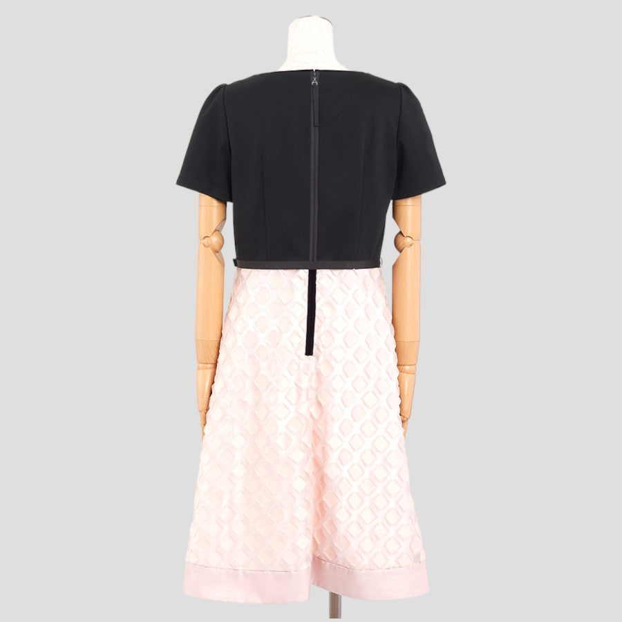 スクエアシフォンワンピース(Sサイズ／ピンク／TO BE CHIC(トゥービーシック))USED