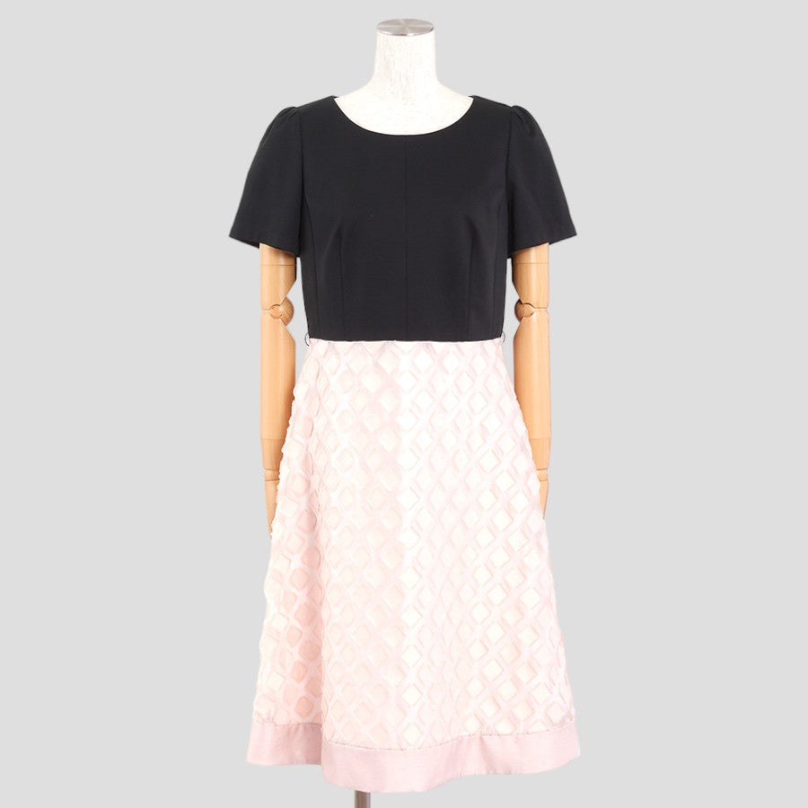 スクエアシフォンワンピース(Mサイズ／ピンク／TO BE CHIC(トゥービーシック))USED