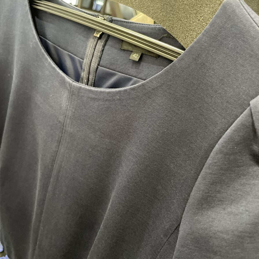 スクエアシフォンワンピース(Lサイズ／ネイビー／TO BE CHIC(トゥービーシック))USED