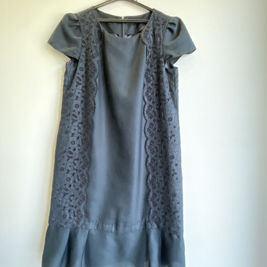 トリアセツイル2WAYドレス(Lサイズ／ネイビー／TO BE CHIC(トゥービーシック))USED