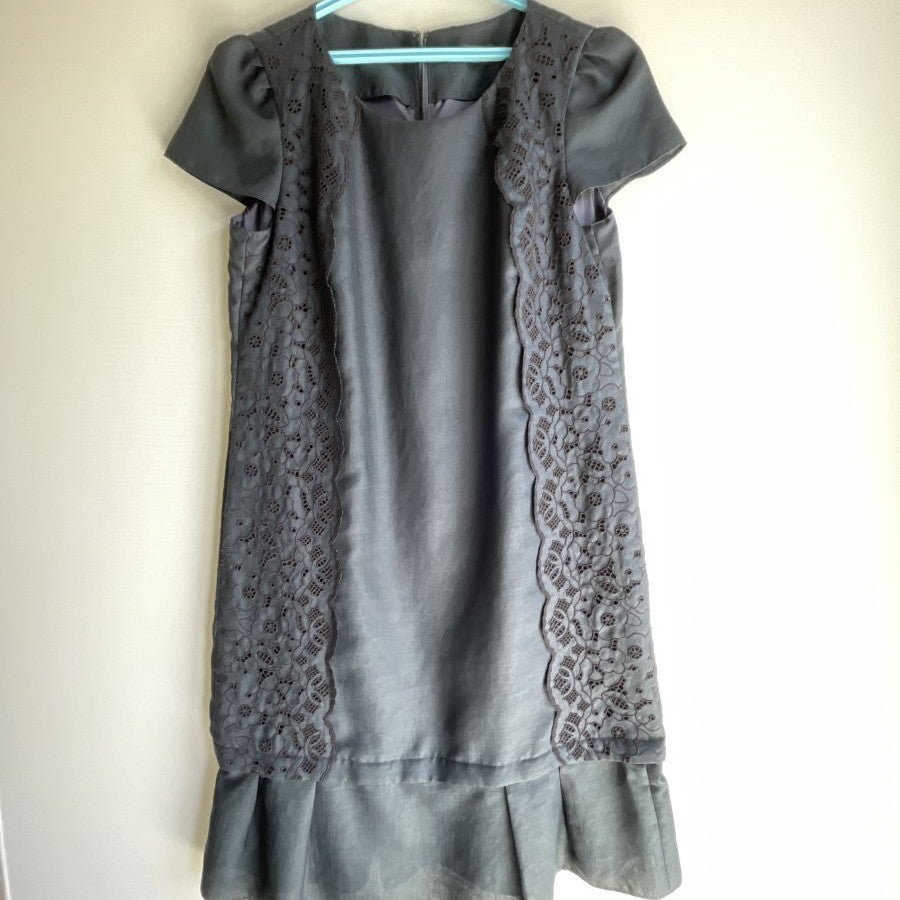 トリアセツイル2WAYドレス(Mサイズ／ネイビー／TO BE CHIC(トゥービーシック))USED