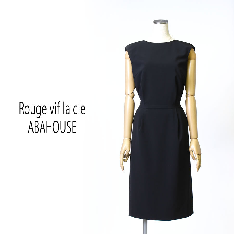 バックフリル ワンピース(Mサイズ／ブラック／Rouge vif la cle(ルージュ・ヴィフ ラクレ))USED