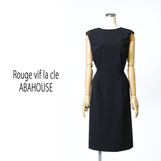 バックフリル ワンピース(Mサイズ／ブラック／Rouge vif la cle(ルージュ・ヴィフ ラクレ))USED