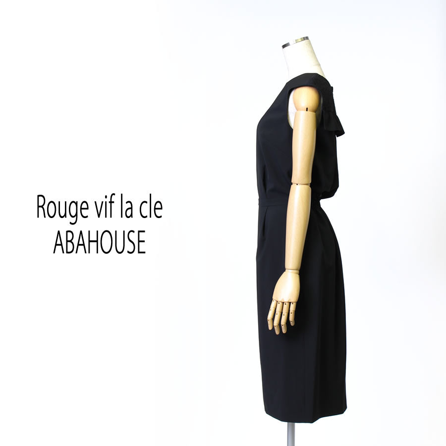 バックフリル ワンピース(Mサイズ／ブラック／Rouge vif la cle(ルージュ・ヴィフ ラクレ))USED