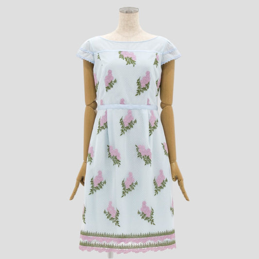 JASMINE ドレス(Sサイズ／ブルー・水色／TOCCA(トッカ))USED