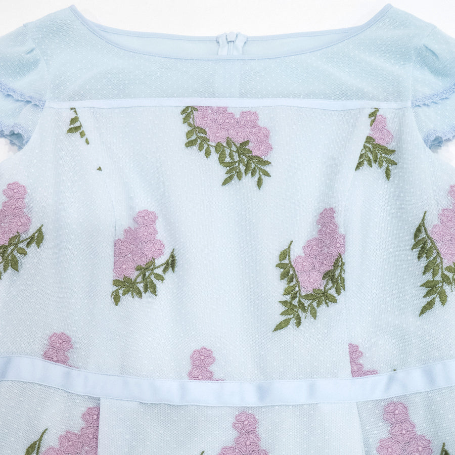 JASMINE ドレス(Sサイズ／ブルー・水色／TOCCA(トッカ))USED