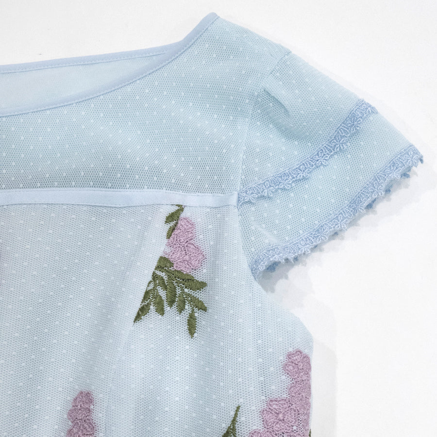 JASMINE ドレス(Sサイズ／ブルー・水色／TOCCA(トッカ))USED