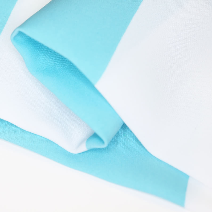 ストライプ?PT?スリップ?ドレス?ワンピース(Mサイズ／ブルー・水色／PINKY＆DIANNE(ピンキーアンドダイアン))USED