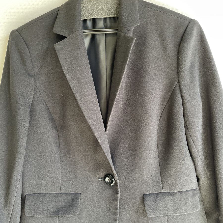 ストレッチ素材ワンピアンサンブル(Lサイズ／ブラック／Ranan(ラナン))USED