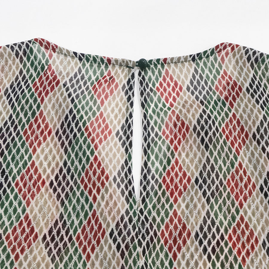 エキゾチックフレアーブラウス＆イージーパンツ(Mサイズ／グリーン／Radicle(ラディカル))USED