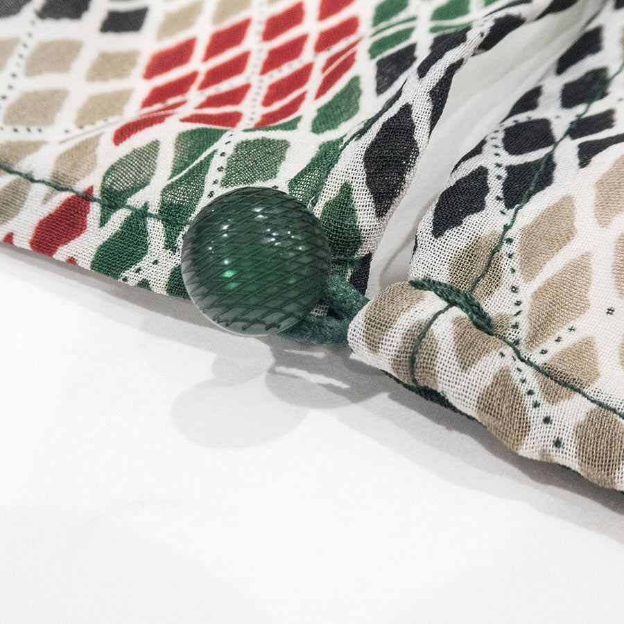 エキゾチックフレアーブラウス＆イージーパンツ(Mサイズ／グリーン／Radicle(ラディカル))USED