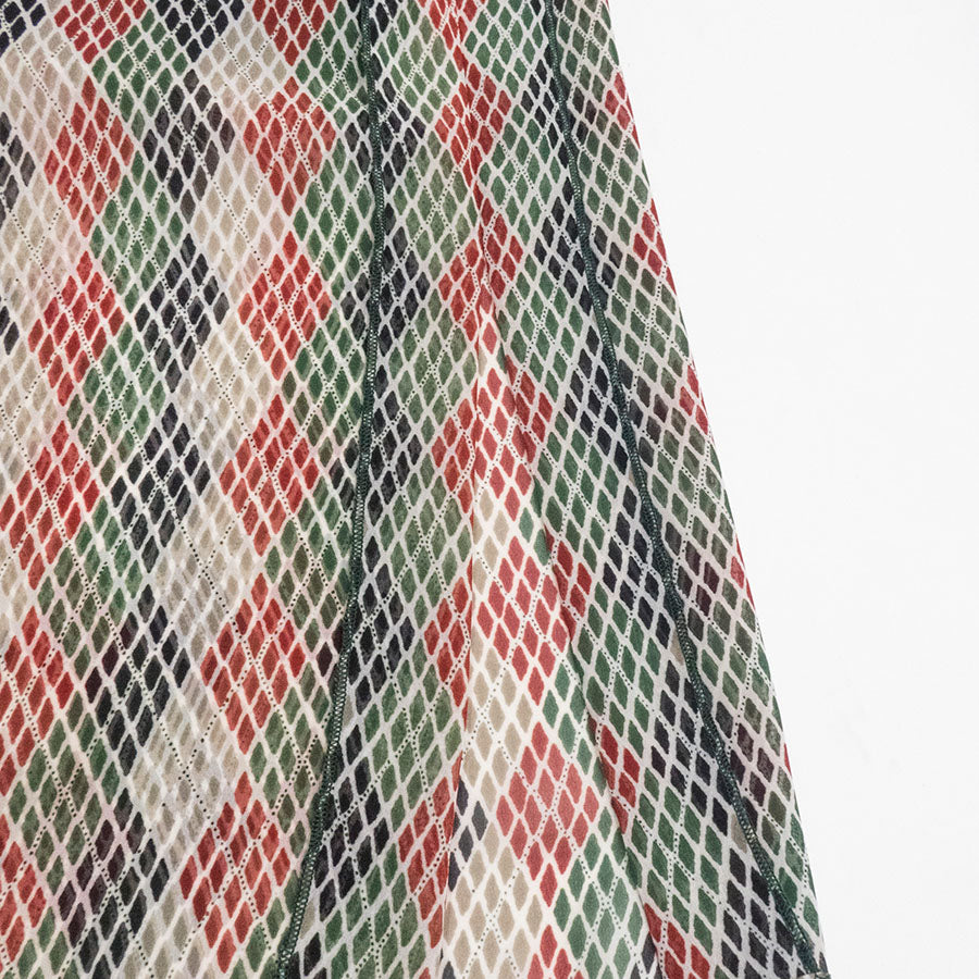 エキゾチックフレアーブラウス＆イージーパンツ(Mサイズ／グリーン／Radicle(ラディカル))USED