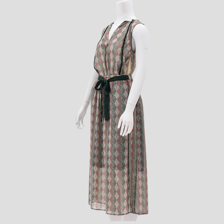 エキゾチックフレアーブラウス＆イージーパンツ(Mサイズ／グリーン／Radicle(ラディカル))USED