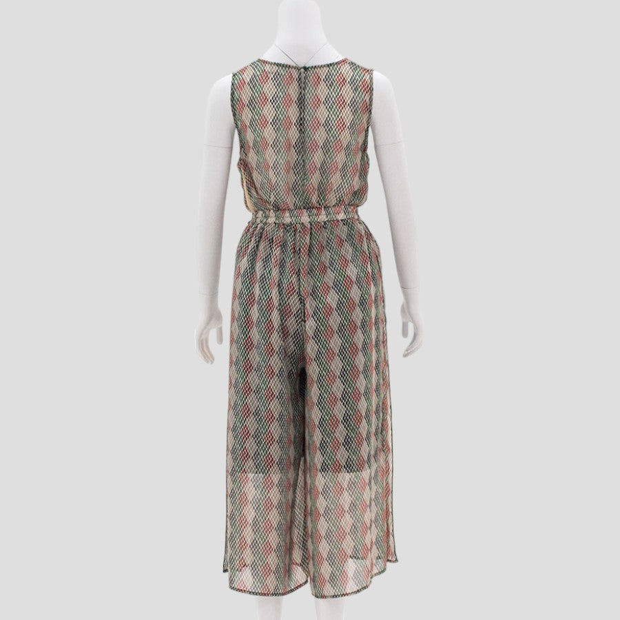 エキゾチックフレアーブラウス＆イージーパンツ(Mサイズ／グリーン／Radicle(ラディカル))USED