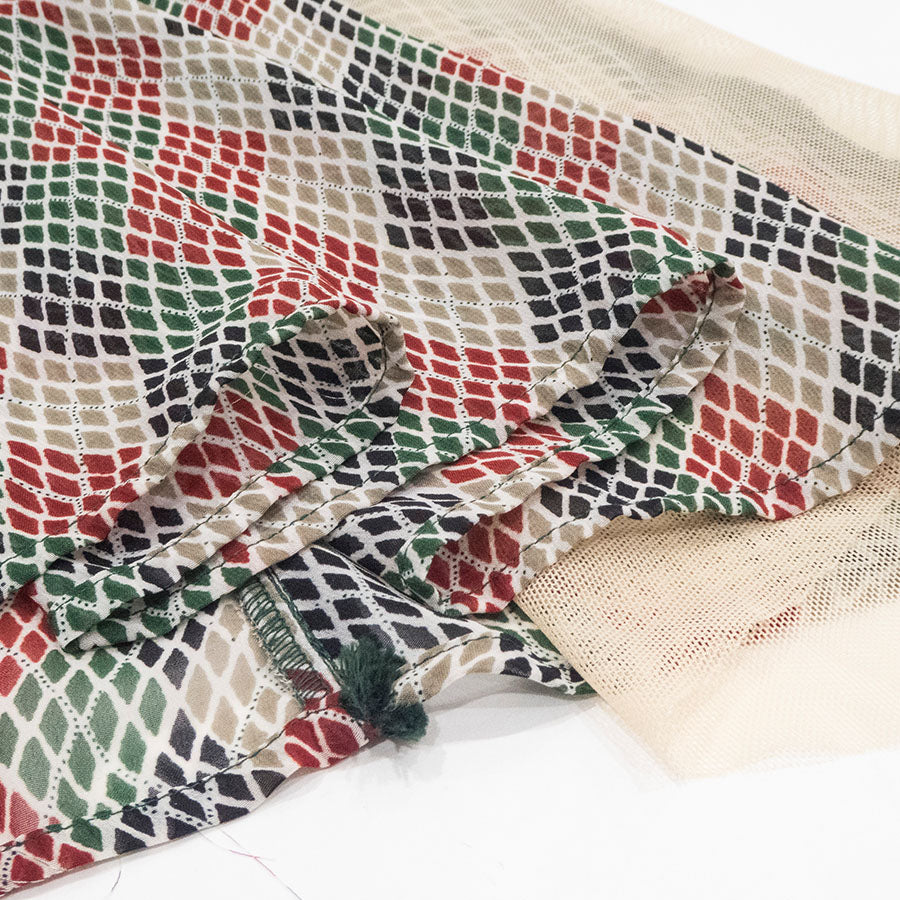 エキゾチックフレアーブラウス＆イージーパンツ(Mサイズ／グリーン／Radicle(ラディカル))USED