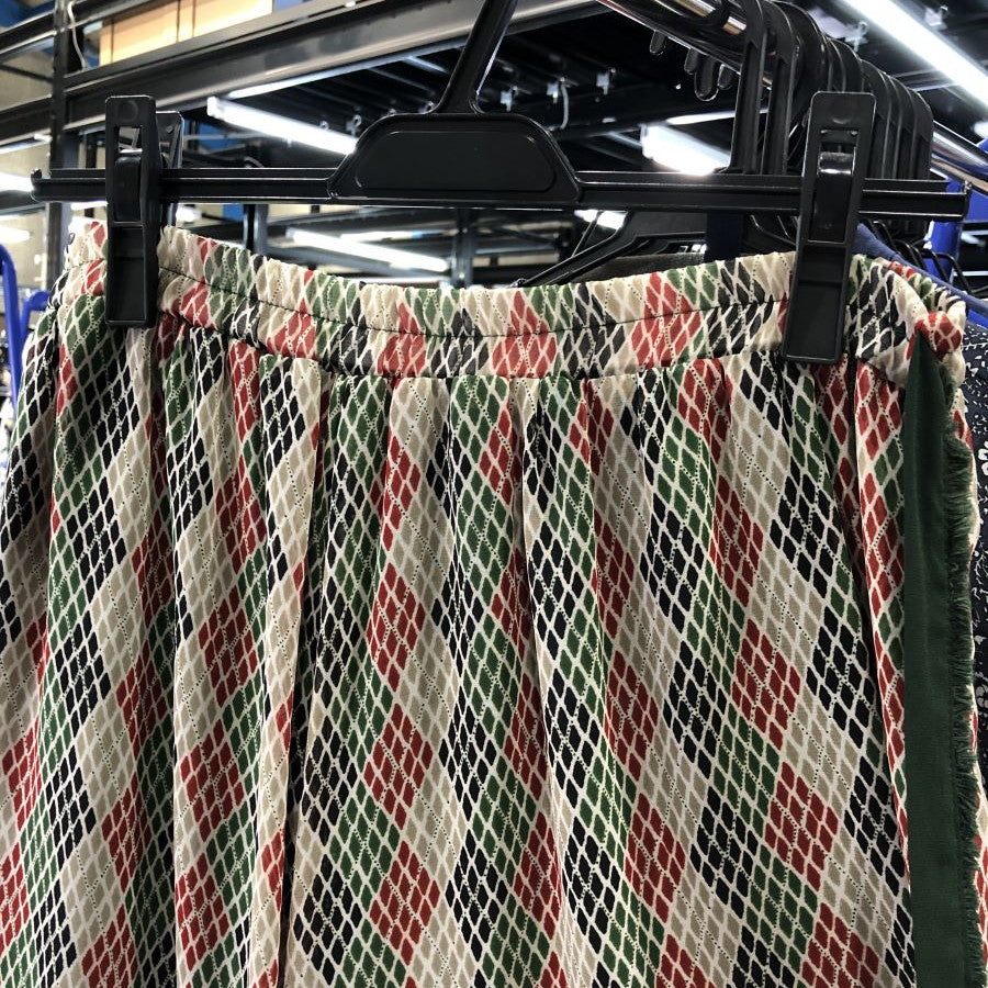 エキゾチックフレアーブラウス＆イージーパンツ(Mサイズ／グリーン／Radicle(ラディカル))USED