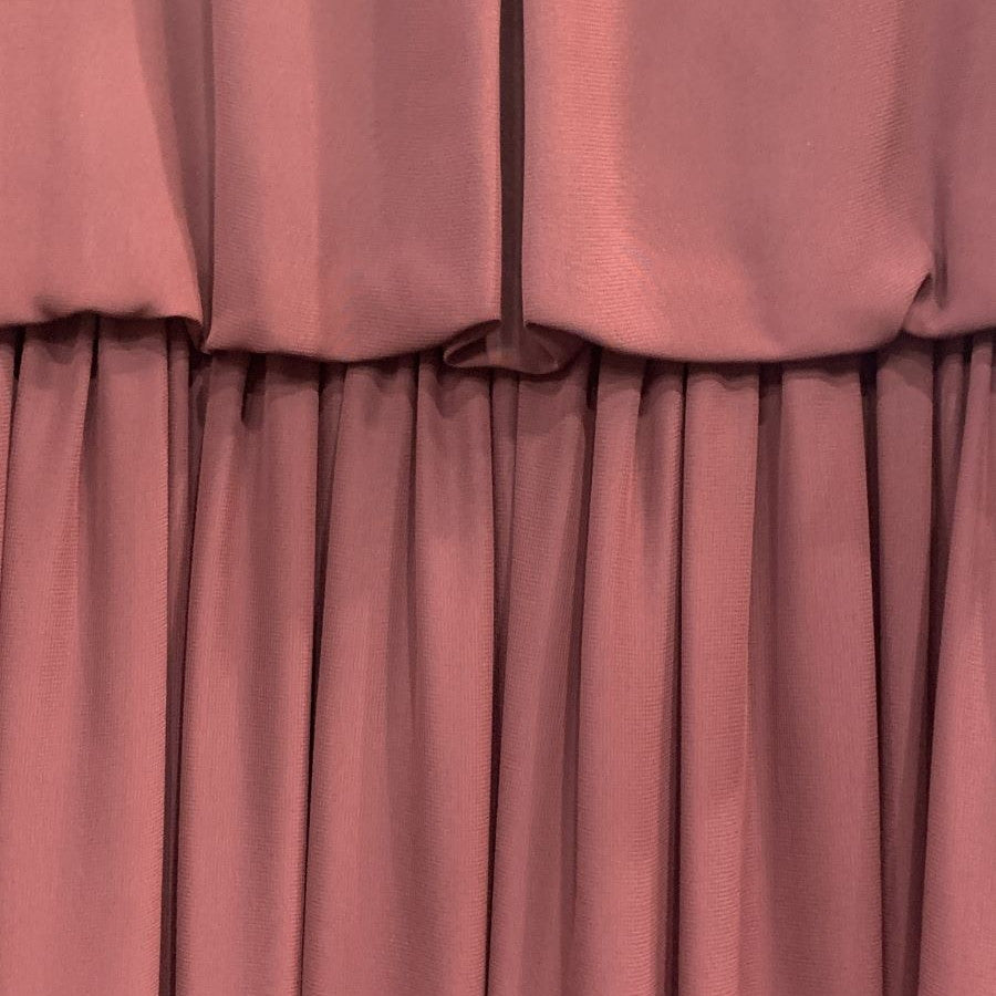 レース使いロングワンピースドレス(Mサイズ／パープル・ワイン・ボルドー／trattoria(トラットリア))USED