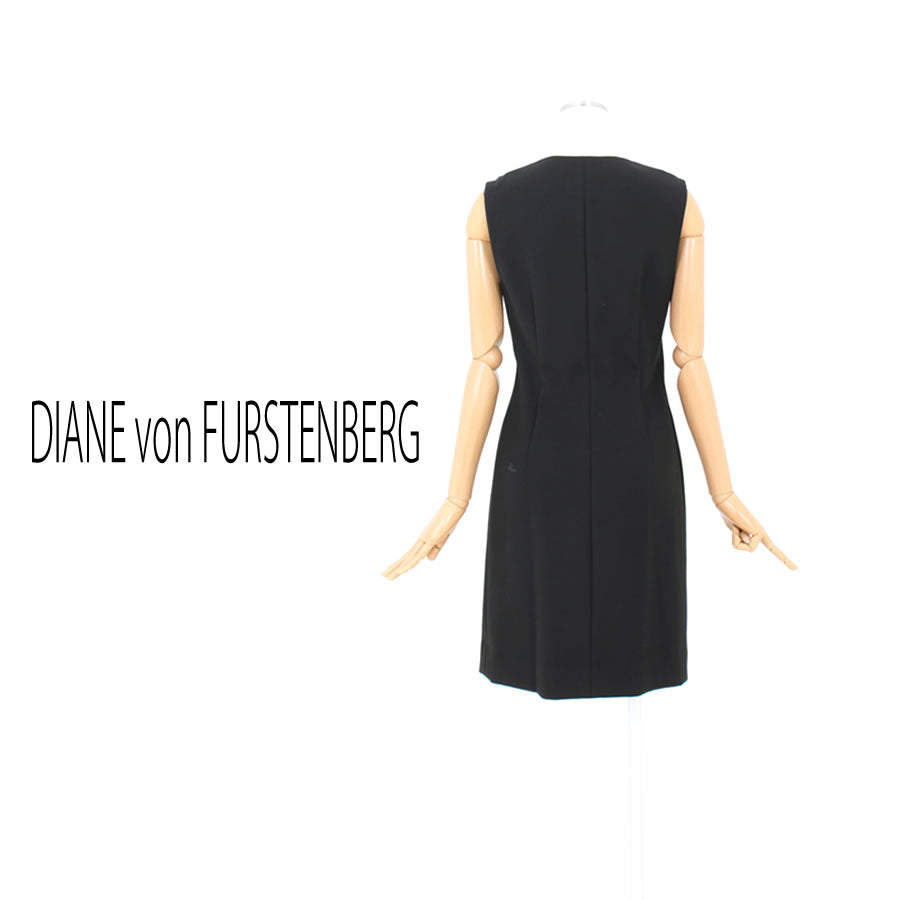 DVF BRYGID マニッシュワンピース(Sサイズ／ブラック／DIANE von FURSTENBERG(ダイアン フォン ファステンバーグ)),夏,秋,冬,USED