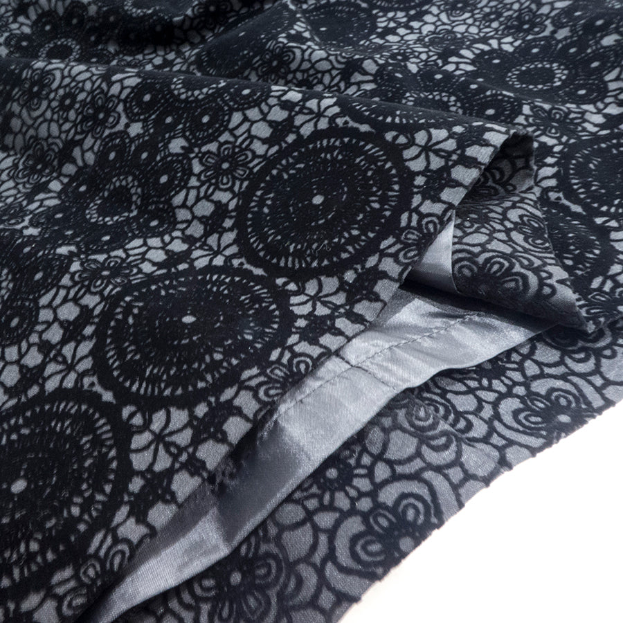 総レース ノースリーブ ワンピース(Mサイズ／ブラック／SIMONE LIST(シモーヌリスト))USED