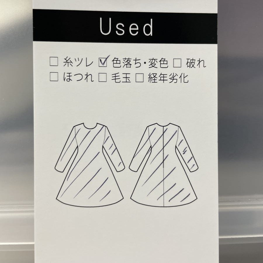 フラワープリントワンピース(Fサイズ／ネイビー／ENRICO DOMANI(エンリコドマーニ))USED
