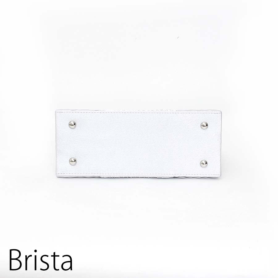 ハンドバッグ(Fサイズ／シルバー／Brista(ブリスタ))USED