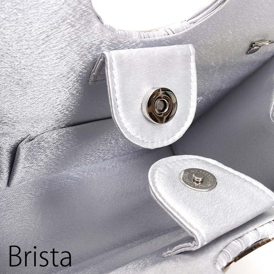 ハンドバッグ(Fサイズ／シルバー／Brista(ブリスタ))USED