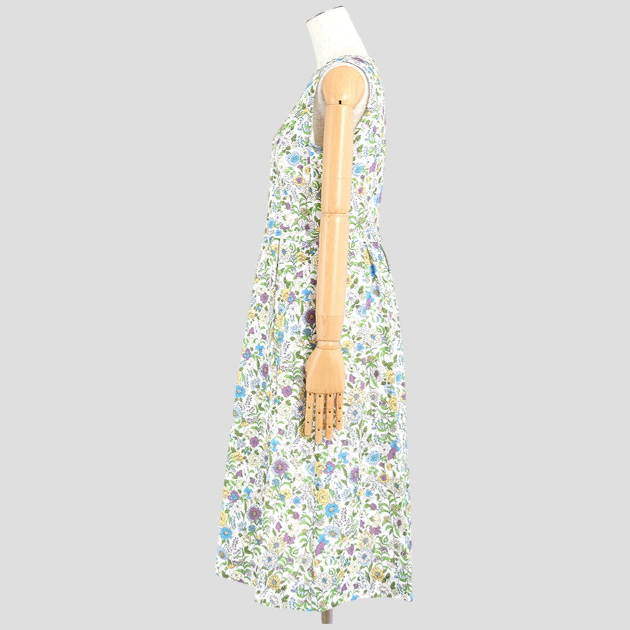 麻混ノースリーブワンピース(Sサイズ／その他／Otto(オットー))USED