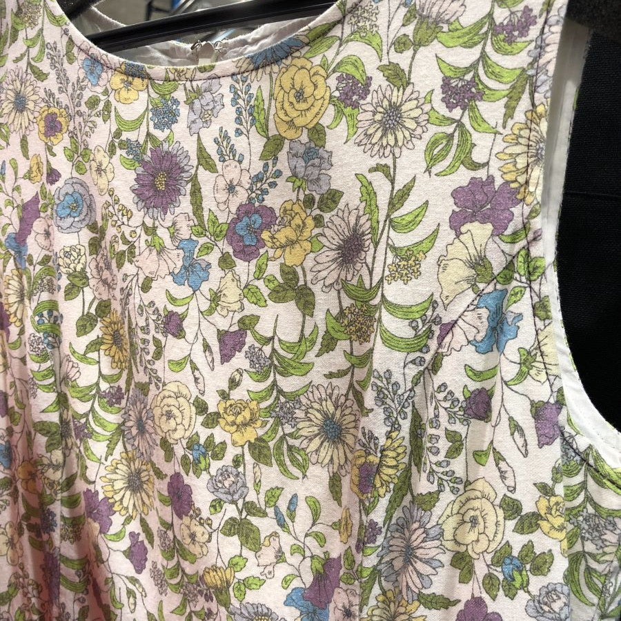 麻混ノースリーブワンピース(Sサイズ／その他／Otto(オットー))USED