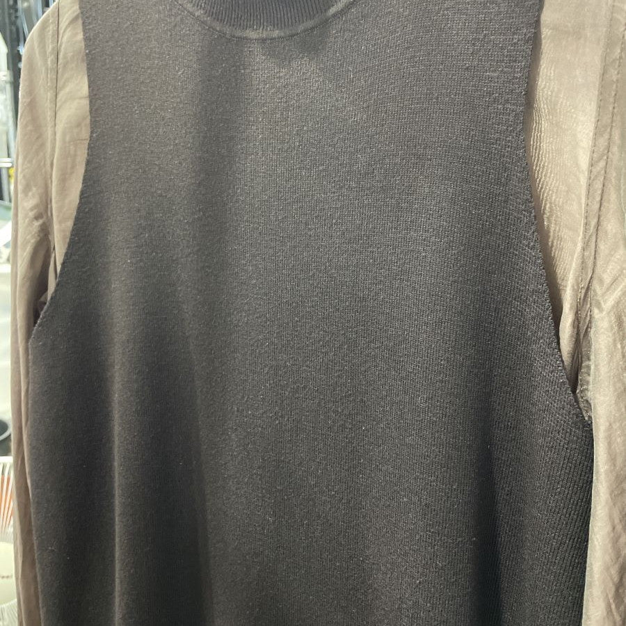 リバーシブル バルーンワンピース(Mサイズ／ブラウン／Verseau(ヴェルソー)),春,秋,冬,USED