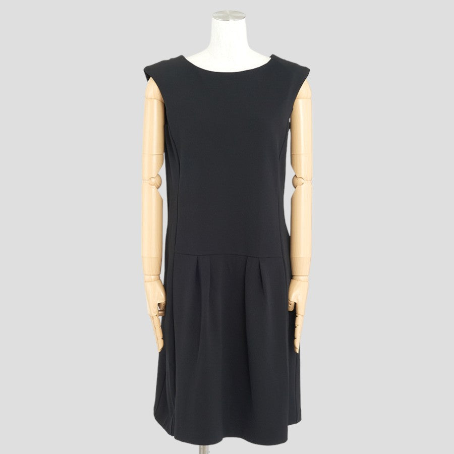 クレープカットソー・ワンピース(Sサイズ／ブラック／DoCLASSE(ドゥクラッセ))USED