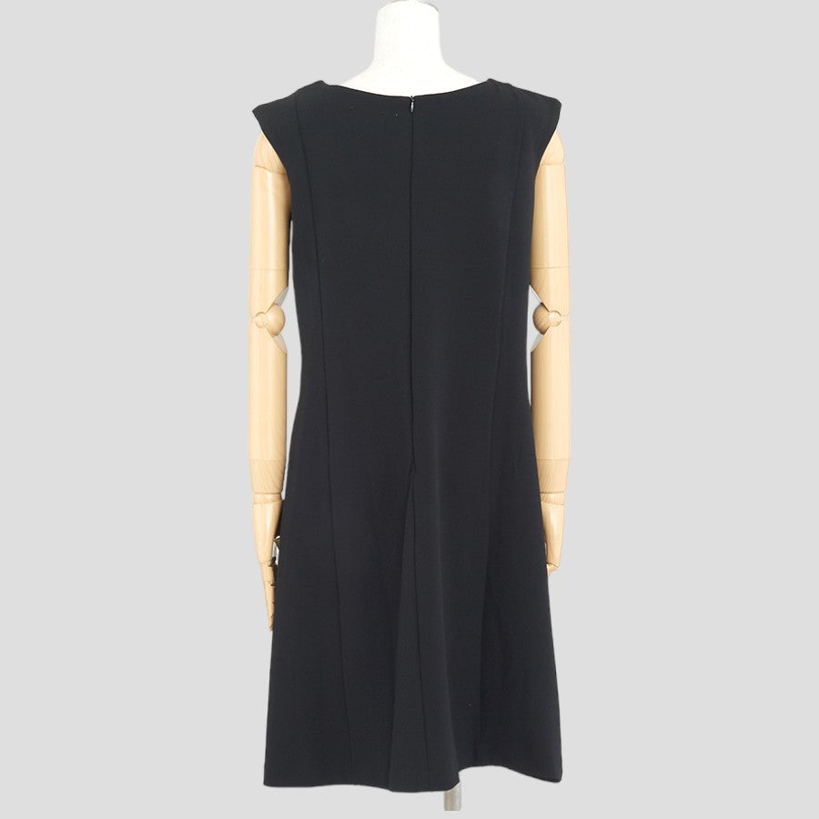 クレープカットソー・ワンピース(Sサイズ／ブラック／DoCLASSE(ドゥクラッセ))USED