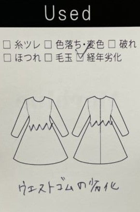 ＵＶスラブ・フレンチ袖ワンピース(Mサイズ／ベージュ／DoCLASSE(ドゥクラッセ))USED