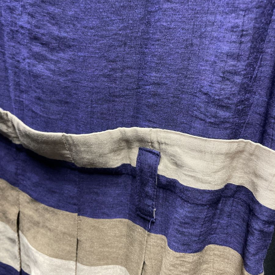 ボーダー切替ワンピース(Mサイズ／パープル・ワイン・ボルドー／IL VENTO & LA SETA(イル ヴェント アンド ラ セータ))USED