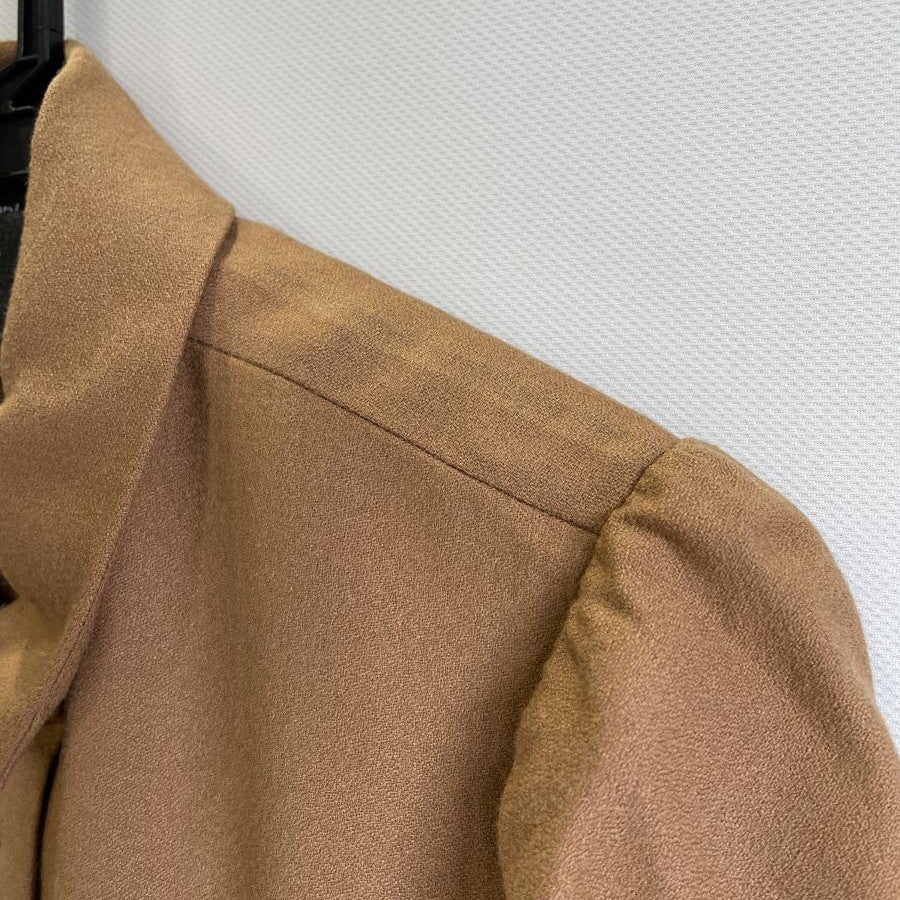 シャツティアードワンピース(Mサイズ／ブラウン／Pont Neuf(ポンヌフ))USED