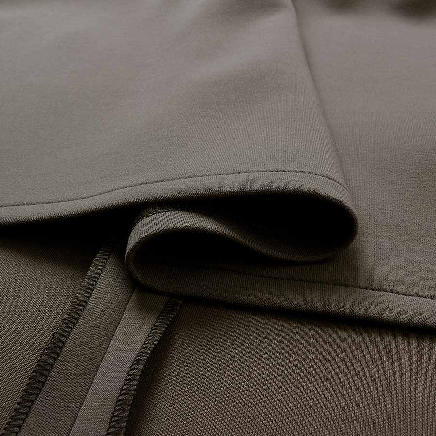 ダンボールニット 切り替えタックワンピース(Sサイズ／グレー／Pont Neuf(ポンヌフ))USED