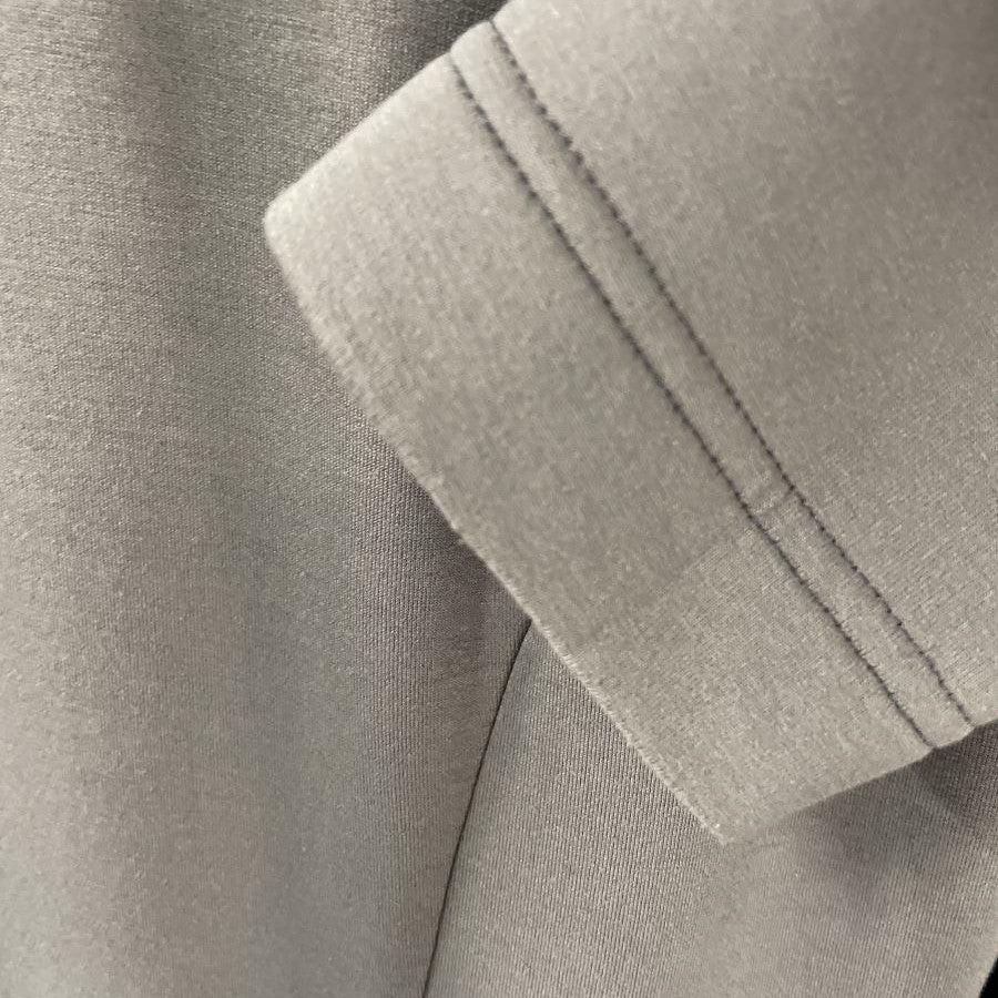 ダンボールニット 切り替えタックワンピース(Sサイズ／グレー／Pont Neuf(ポンヌフ))USED