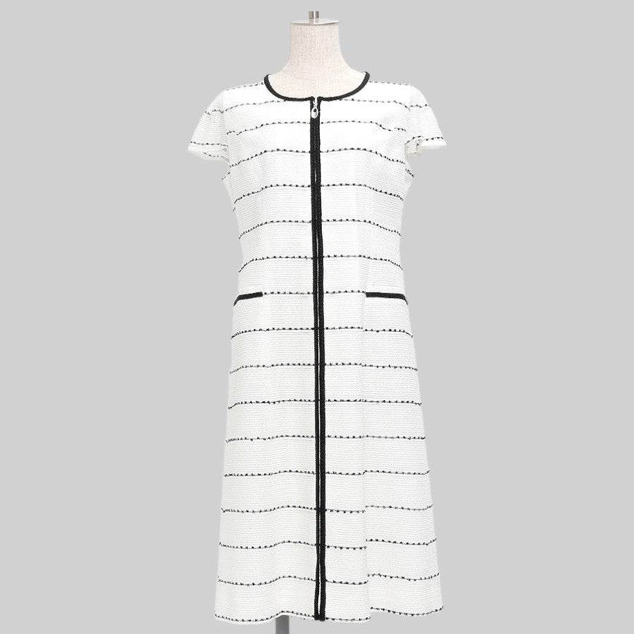 サマーツイードワンピース(Lサイズ／ホワイト／R.Deux(アールドゥ))USED