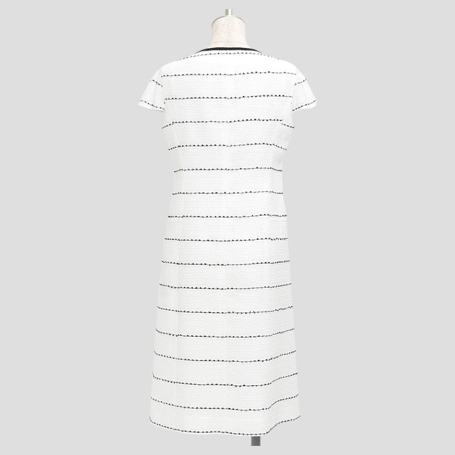 サマーツイードワンピース(Lサイズ／ホワイト／R.Deux(アールドゥ))USED