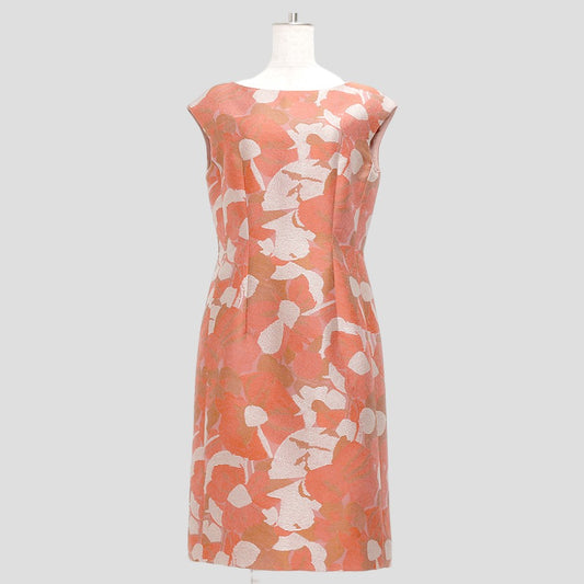 フラワージャカード ワンピース(Mサイズ／オレンジ／DAMA collection(ダーマ・コレクション))USED