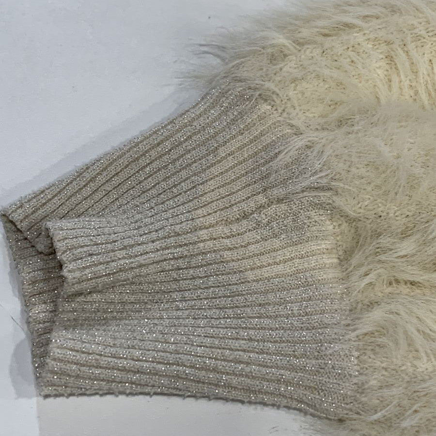 リブニット(Mサイズ／ベージュ／WHITE JOOLA(ホワイトジョーラ)),USED