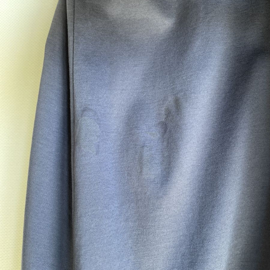 フリル ティアードノースリーブワンピース(Lサイズ／ネイビー／Eclatant(エクラタン))USED