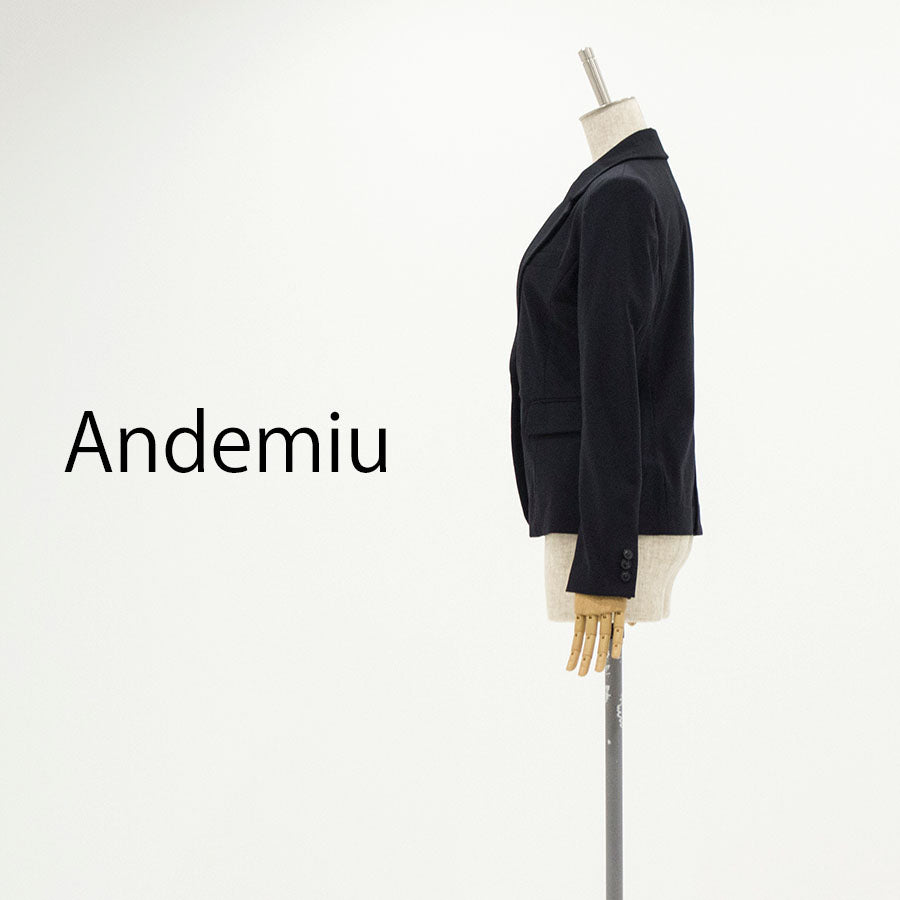 テーラードジャケット(Mサイズ／ブラック／Andemiu(アンデミュウ))