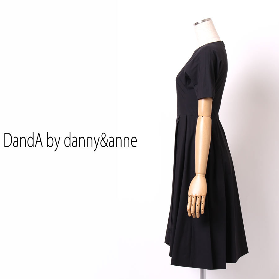 フレアーワンピース(Sサイズ／ブラック／DandA by danny&anne(ディーアンドエー バイ ダニーアンドアン))
