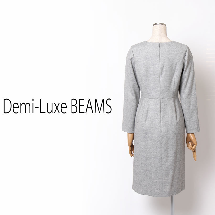 ツイード タイト ワンピース(Mサイズ／グレー／Demi-Luxe BEAMS(デミルクス ビームス))