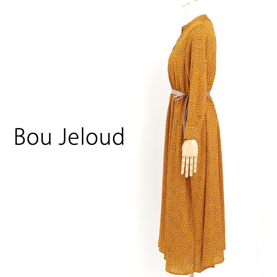 サイドリボンワンピース(Mサイズ／イエロー／Bou Jeloud(ブージュルード))