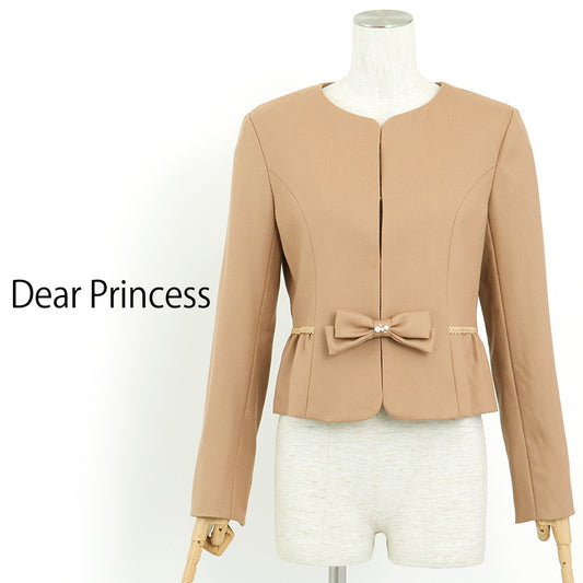 ウールジャケット [付属品 1点：リボンピン](Sサイズ／ベージュ／Dear Princess(ディアプリンセス))