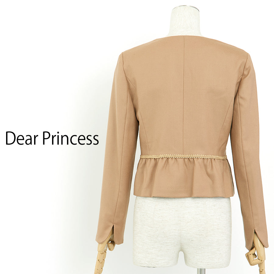 ウールジャケット [付属品 1点：リボンピン](Sサイズ／ベージュ／Dear Princess(ディアプリンセス))
