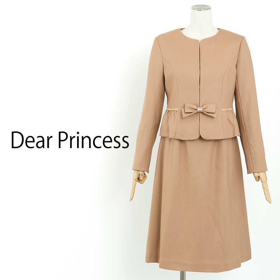 ウールジャケット [付属品 1点：リボンピン](Sサイズ／ベージュ／Dear Princess(ディアプリンセス))