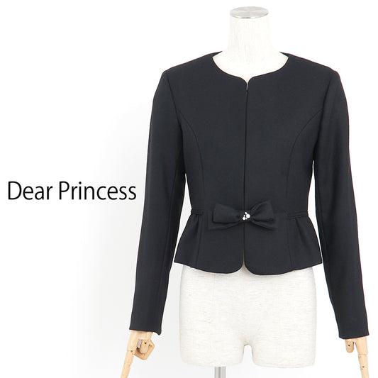 ウールジャケット [付属品 1点：リボンピン](Mサイズ／ブラック／Dear Princess(ディアプリンセス))