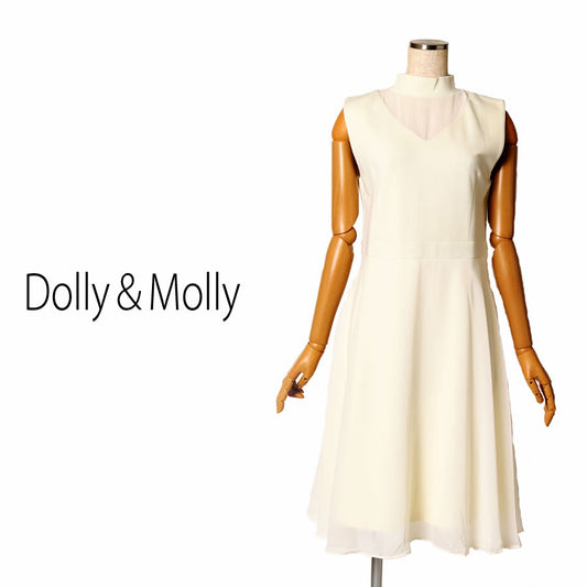 Dolly&Molly ポンチレイヤードワンピース(Mサイズ／ホワイト／Dolly&Molly(ドリー＆モリー))